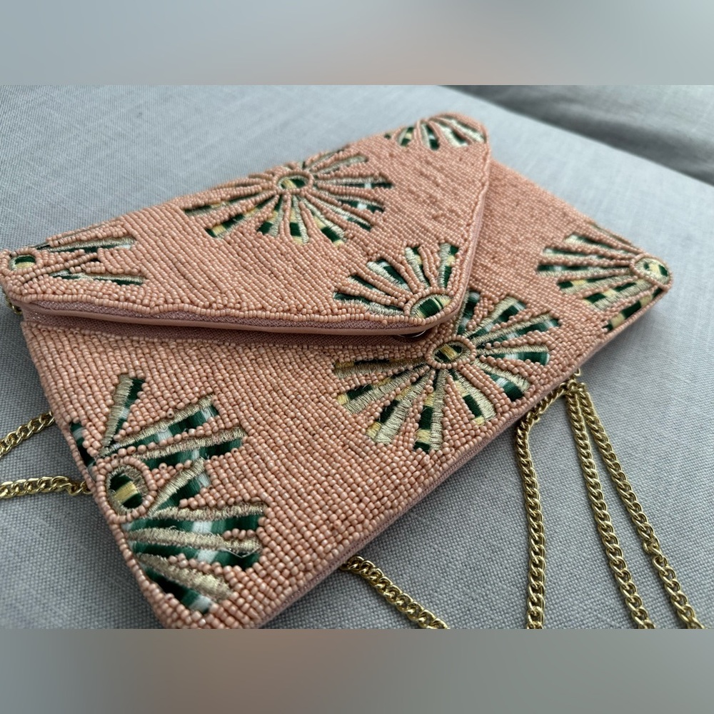 Hand Beaded Clutch. Bridal party or date night